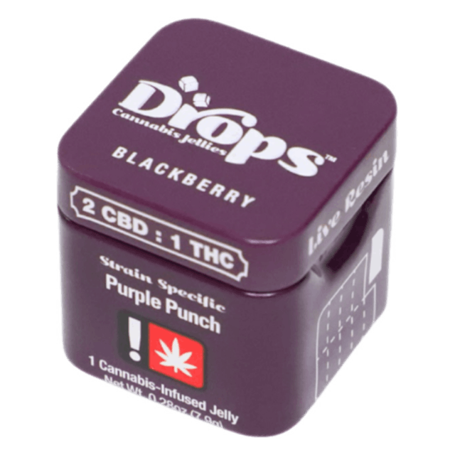 Photograph of product: Blackberry 2pk Drops 100mg TH-oui:200mg CBD - 
