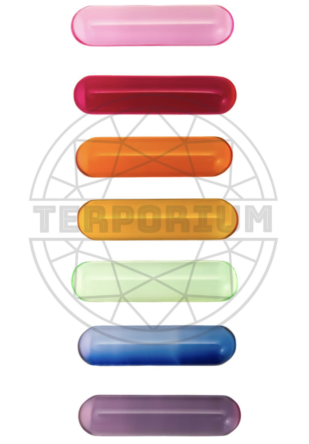 Photograph of product: Terporium Terp PILL - 5x20mm Rainbow