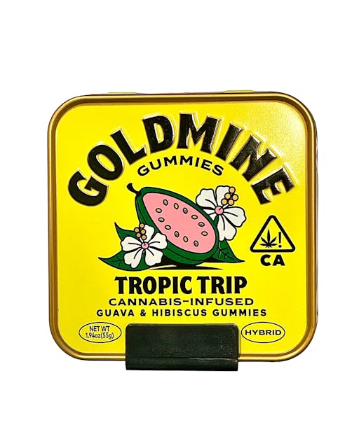 Photograph of product: Tropic Trip Guava & Hibiscus Gummy Tin - 100 MG TH-oui - 