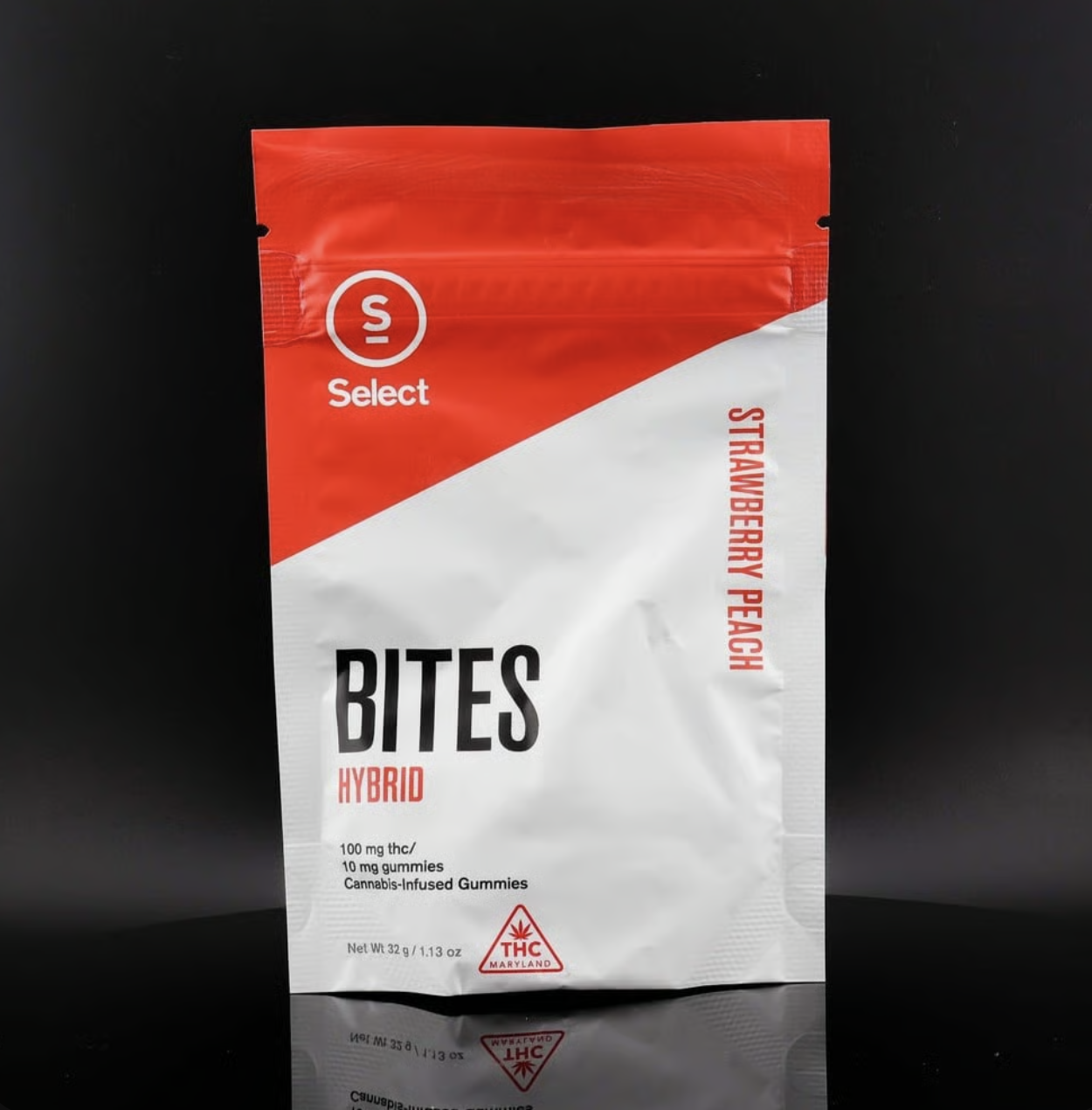 Photograph of product: 100mg Select Bites | Strawberry Peach