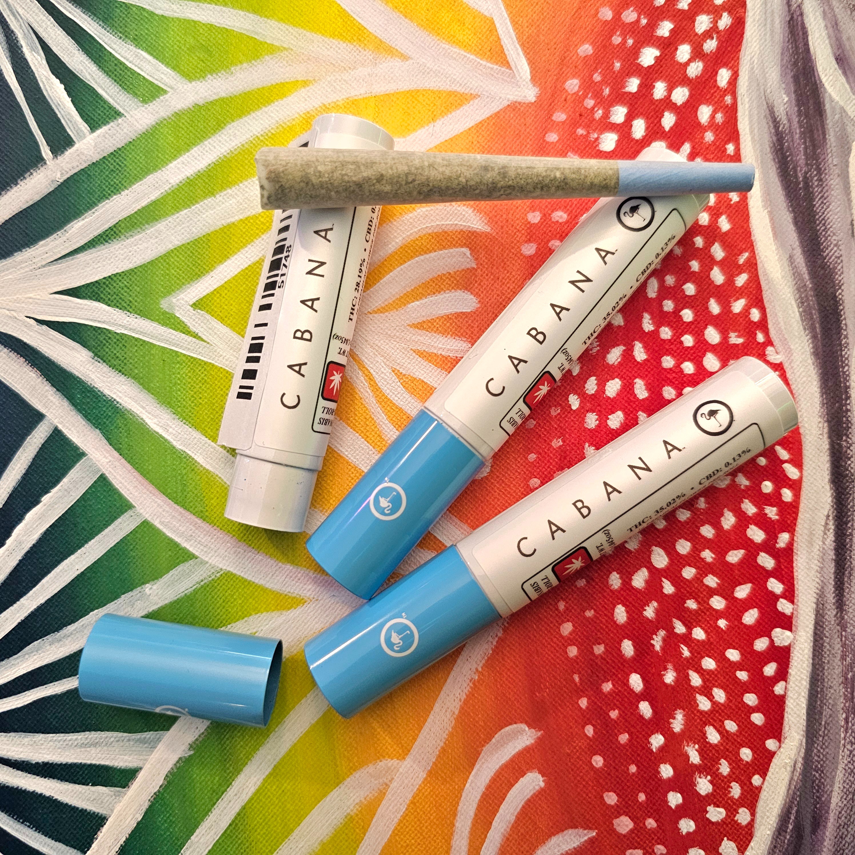 Photograph of product: Cabana 1g UK Cheese Hybrid Preroll