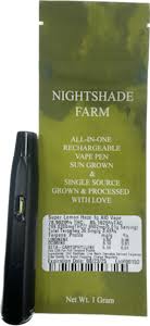 Photograph of product: Nightshade | Super Lemon Haze | Oui'd Disposable
