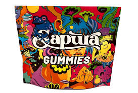 Photograph of product: Sapura | 20mg 10:1 CBD:TH-oui Microdose Gummies | Blue Raz Pineapple
