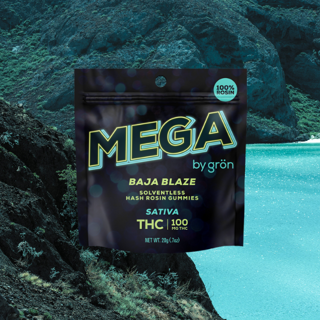 Photograph of product: GUMMY | BAJA BLAZE | MEGA PEARL | au chocolat ROSIN
