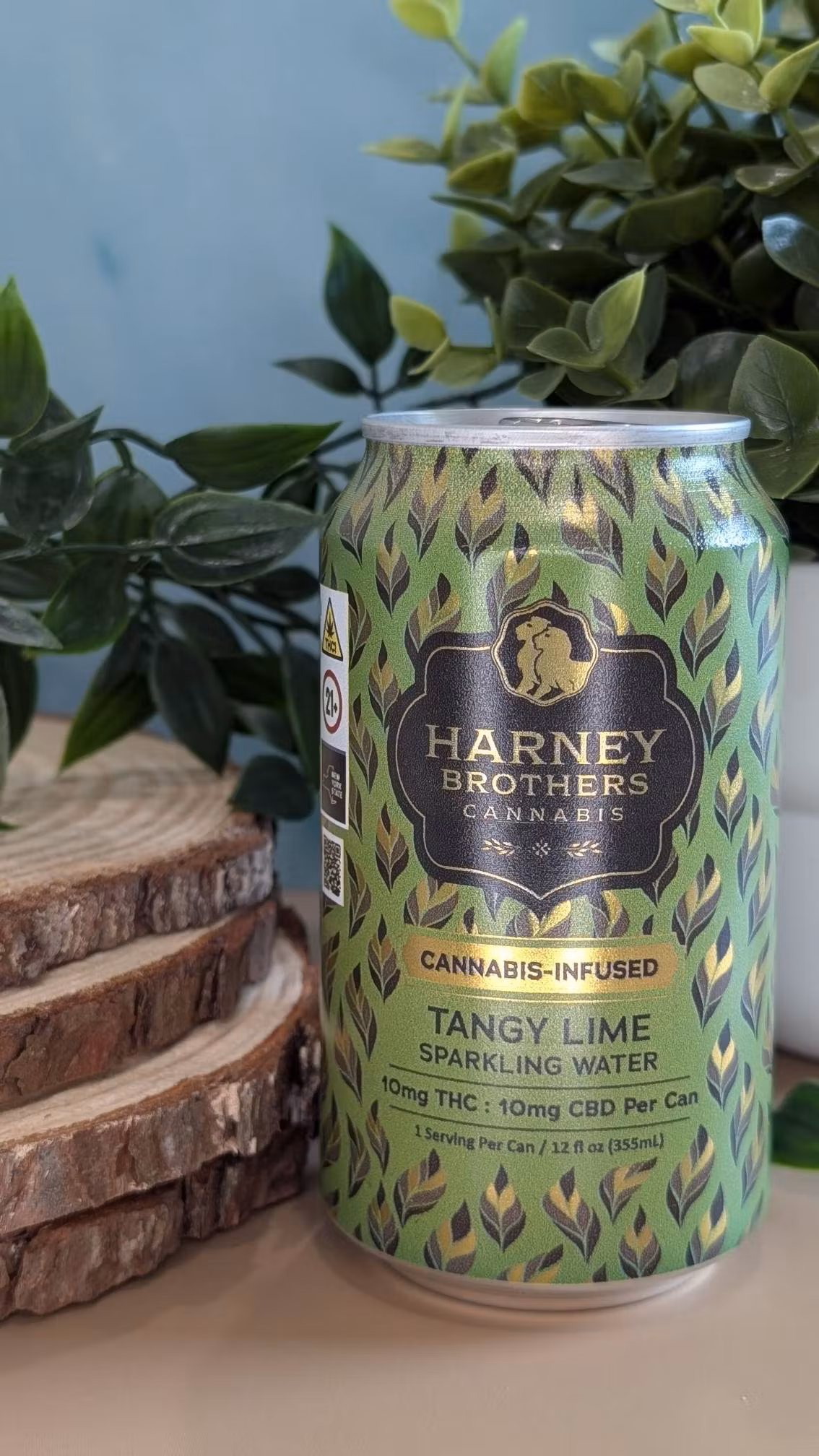 Photograph of product: Harney Brothers - Tangy Lime Sparkling Water - Single Infused Beverage