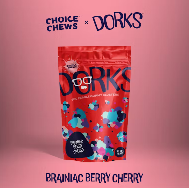 Photograph of product: Dorks | Brainiac Berry Cherry | Infused Edibles | 200mg | Oui'd