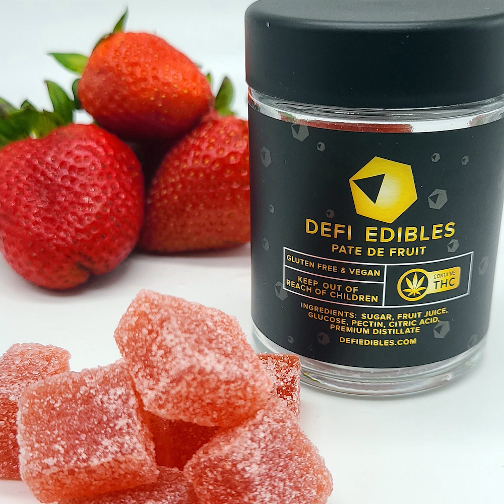 Photograph of product: DEFI: Sour Watermelon LR Pate De Fruit Gummies - 10 Pieces/100mg (Hybrid)