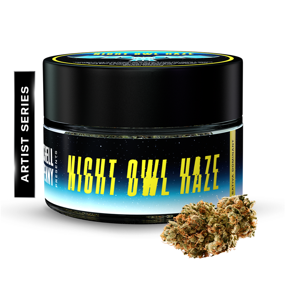 Photograph of product: Night Owl Haze | Premium Flower | Oui'd | 3.5g