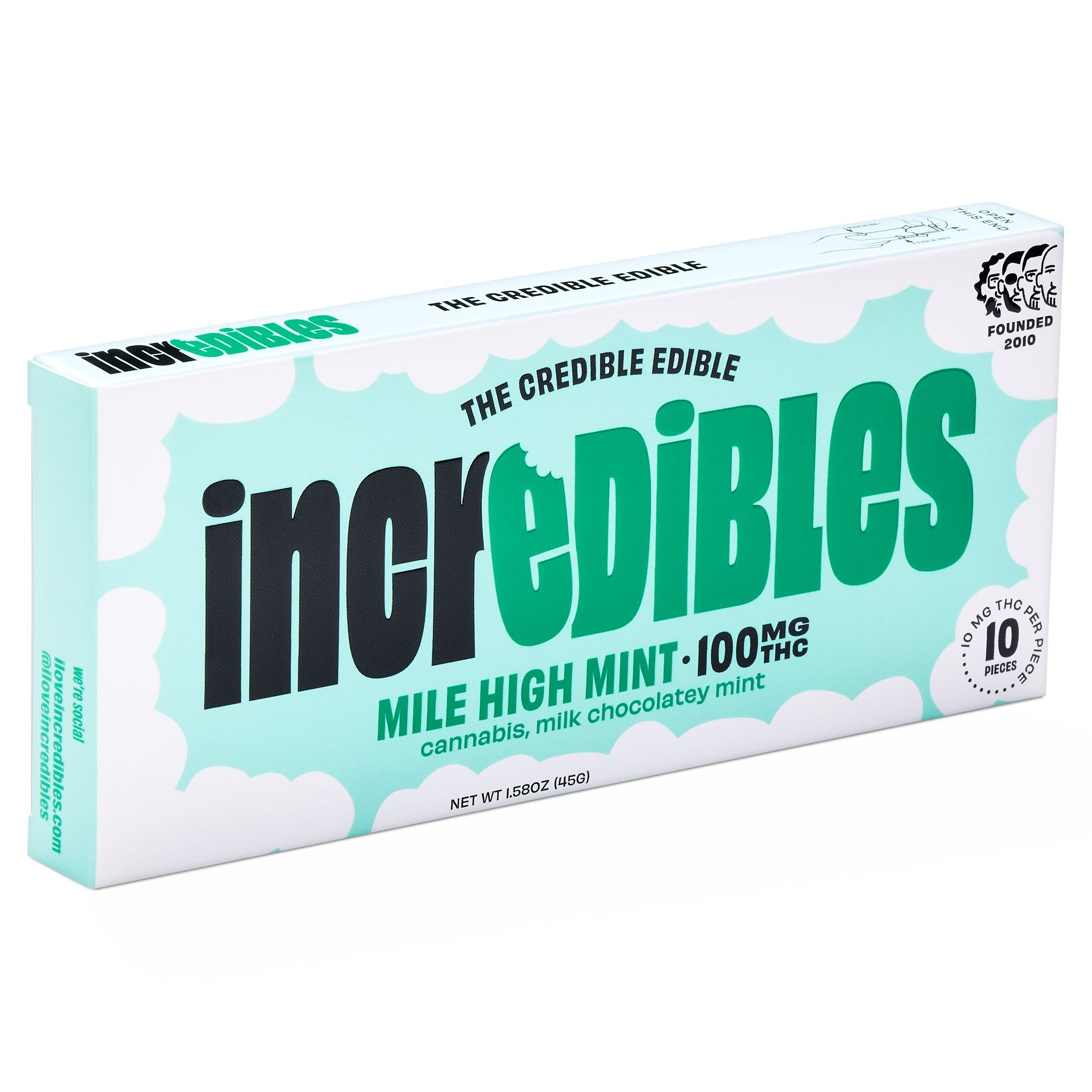 Photograph of product: Incredibles Mile High Mint | 100mg Rec