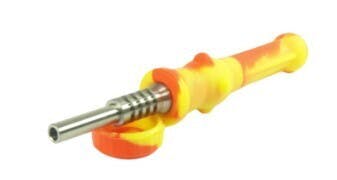 Photograph of product: HMI - SILICONE HONEY STRAW W/QUARTZ TIP