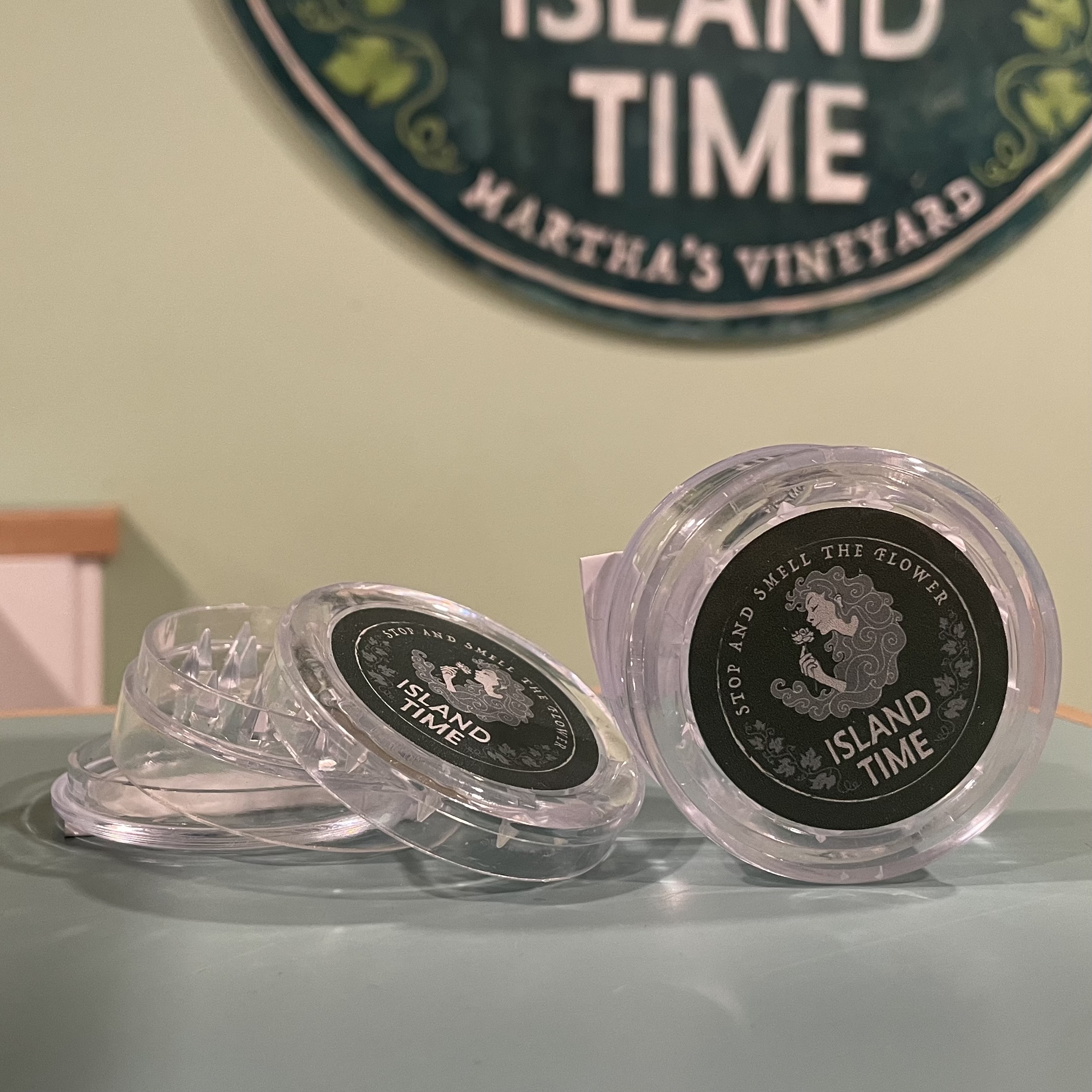 Photograph of product: Island Time Acrylic Grinder with Storage Area