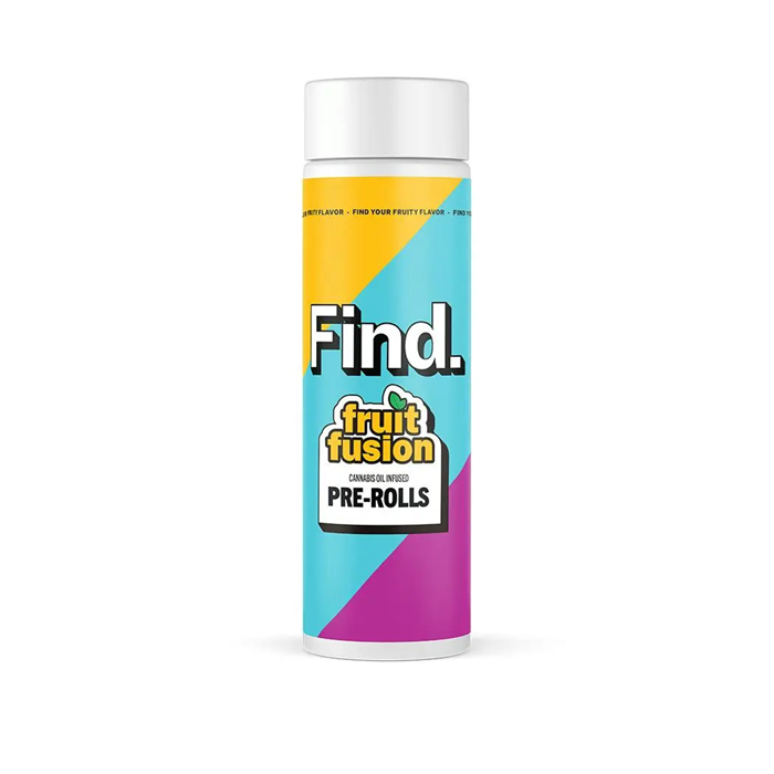 Photograph of product: Find. - Fruit Fusion | Animal Mint Cake | Oui'd Oil Infused 1.25g Pre-Rolls 5PK 6.25G