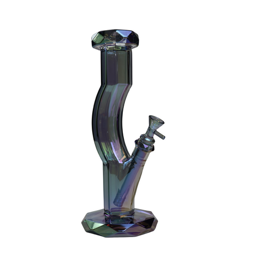 Photograph of product: LuvBuds | 12" Iridized Facet Fattie Belly Bong