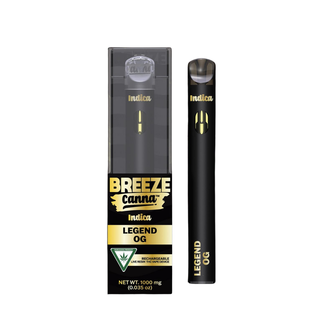 Photograph of product: Breeze | Legend OG Live Resin Disposable Vape | 1g
