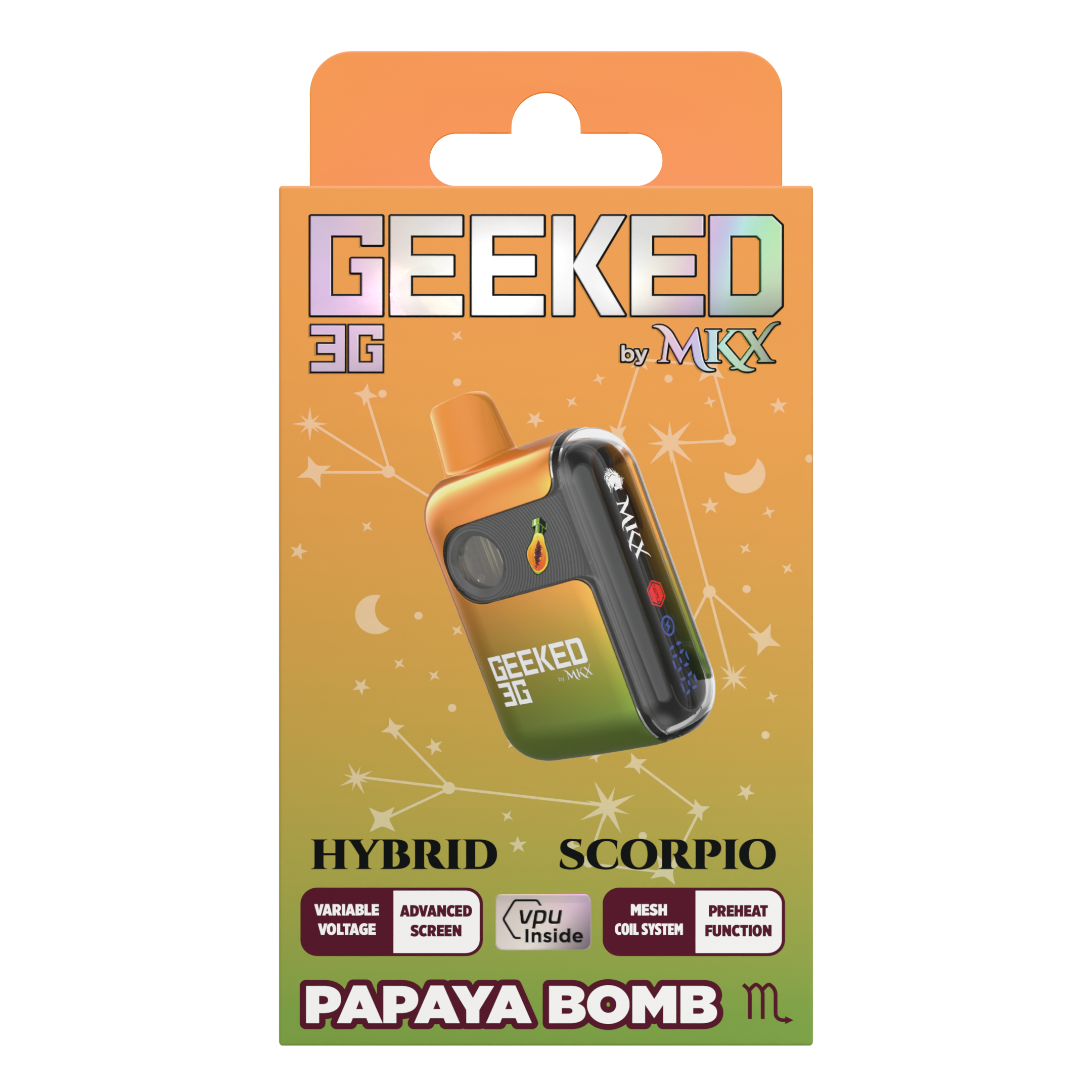 Photograph of Product: Geeked - Papaya Bomb Disposable 3g
