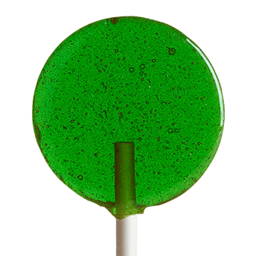 Photograph of product: Mountain High Sweets- Apple- Infused Lollipop- 10mg TH-oui: 3mg CBD