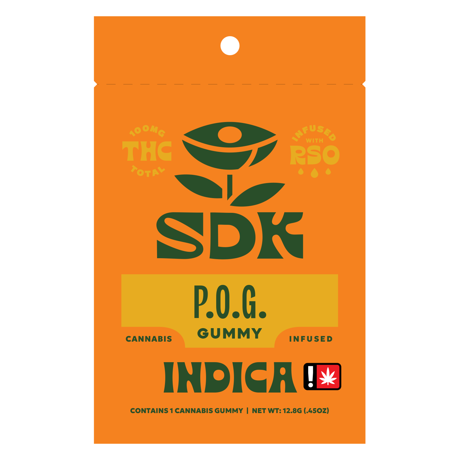 Photograph of product: SDK // P.O.G Gummy 100mg RSO