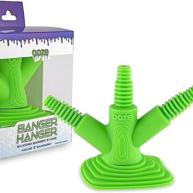 Photograph of product: Ooze Banger Hanger Silicone Banger Stand Ultra Purple