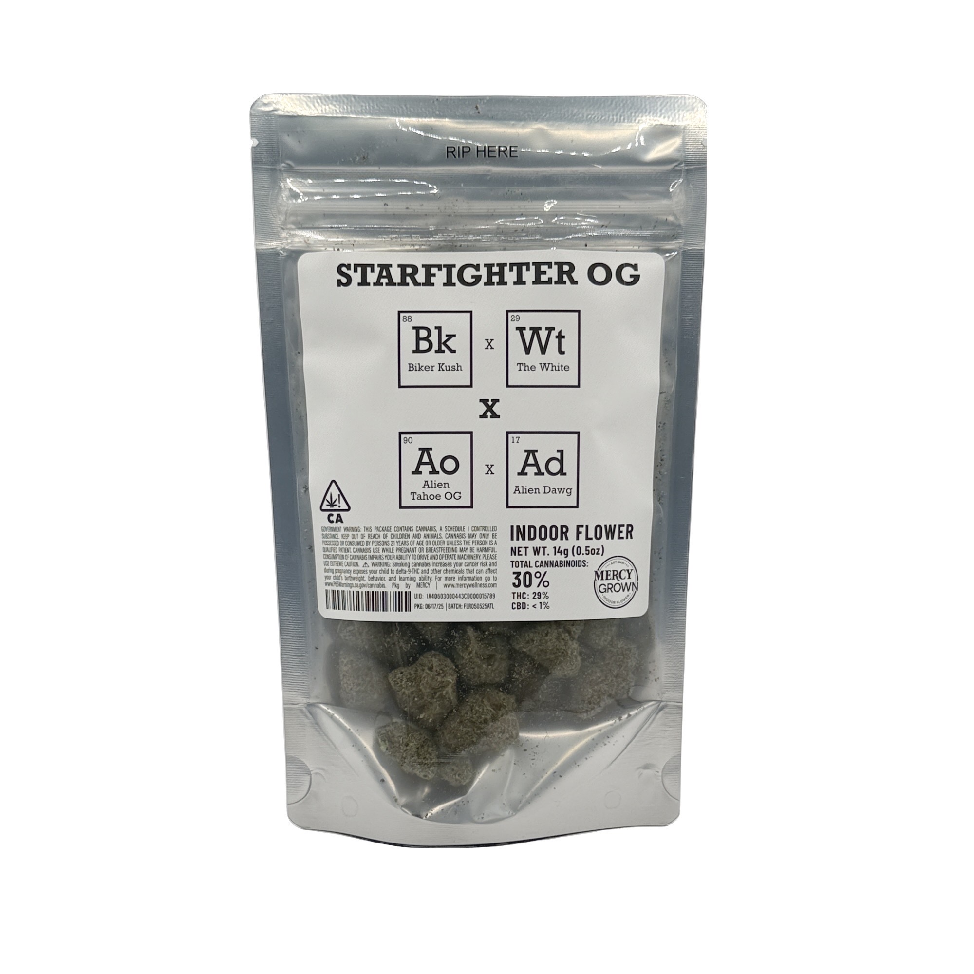 Photograph of product: STARFIGHTER OG HALF OUNCE