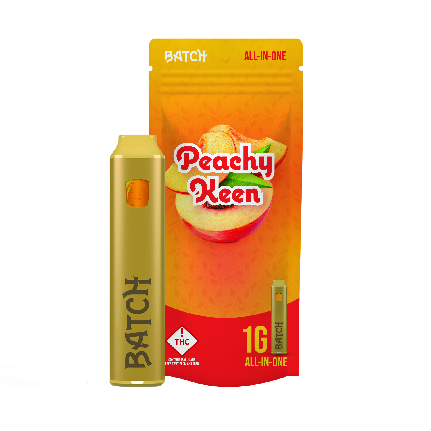 Photograph of product: Batch | AIO | Flavors Peachy Keen | 1 g