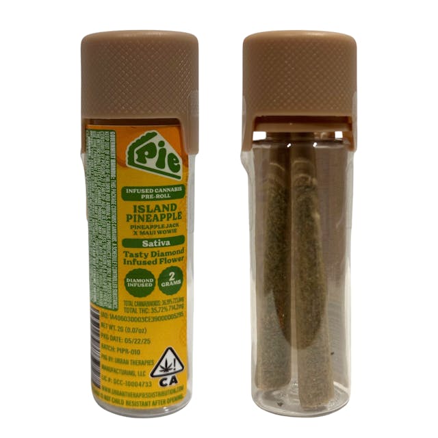 Photograph of product: Island Pinapple | 2pk Infused Preroll - 