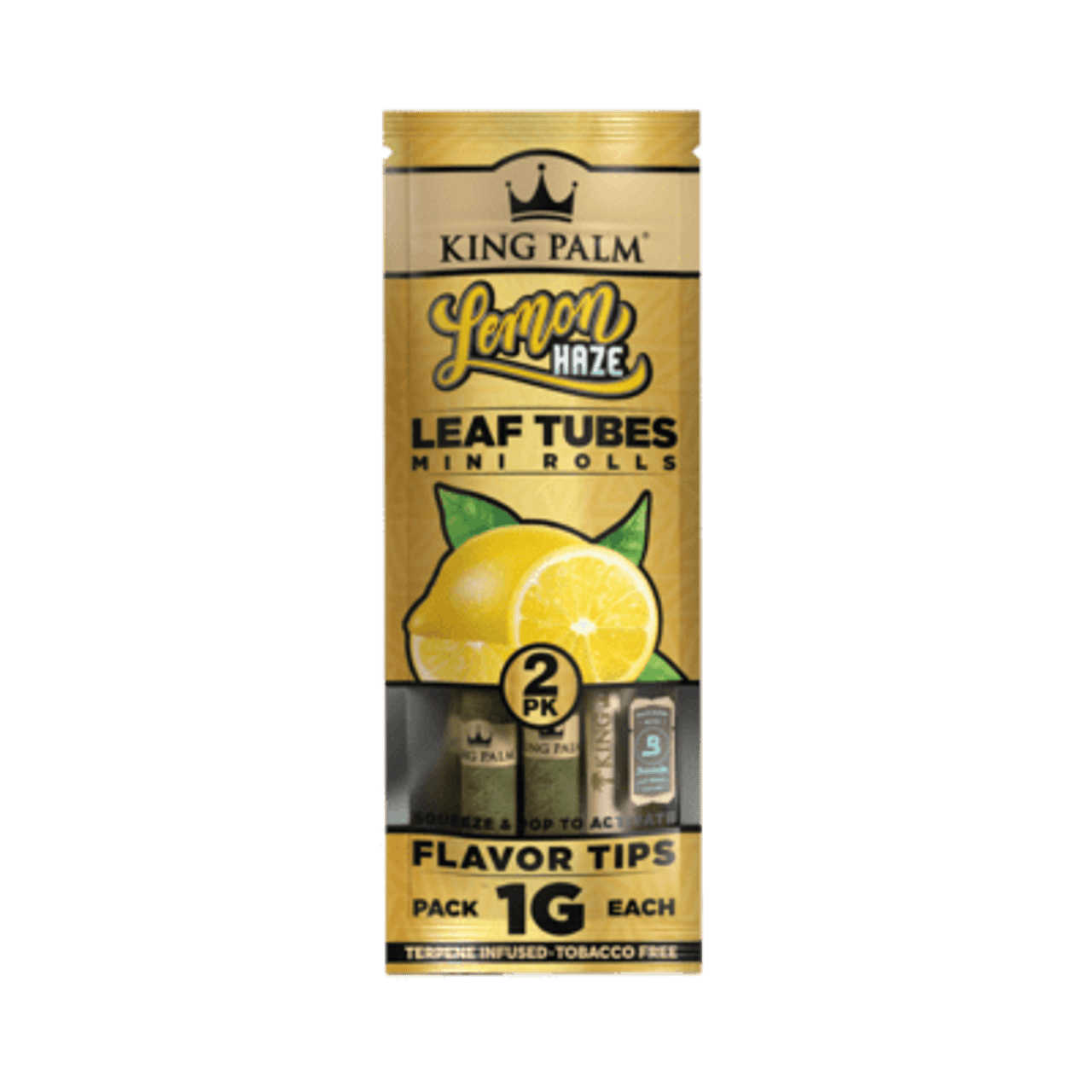 Photograph of product: King Palm | Lemon Haze 2pk Mini Rolls | LuvBuds
