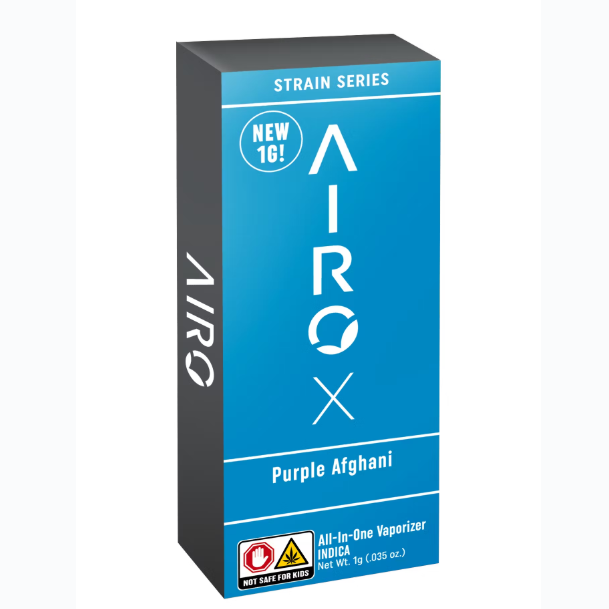 Photograph of product: Airo Purple Afghani 1g Disposable