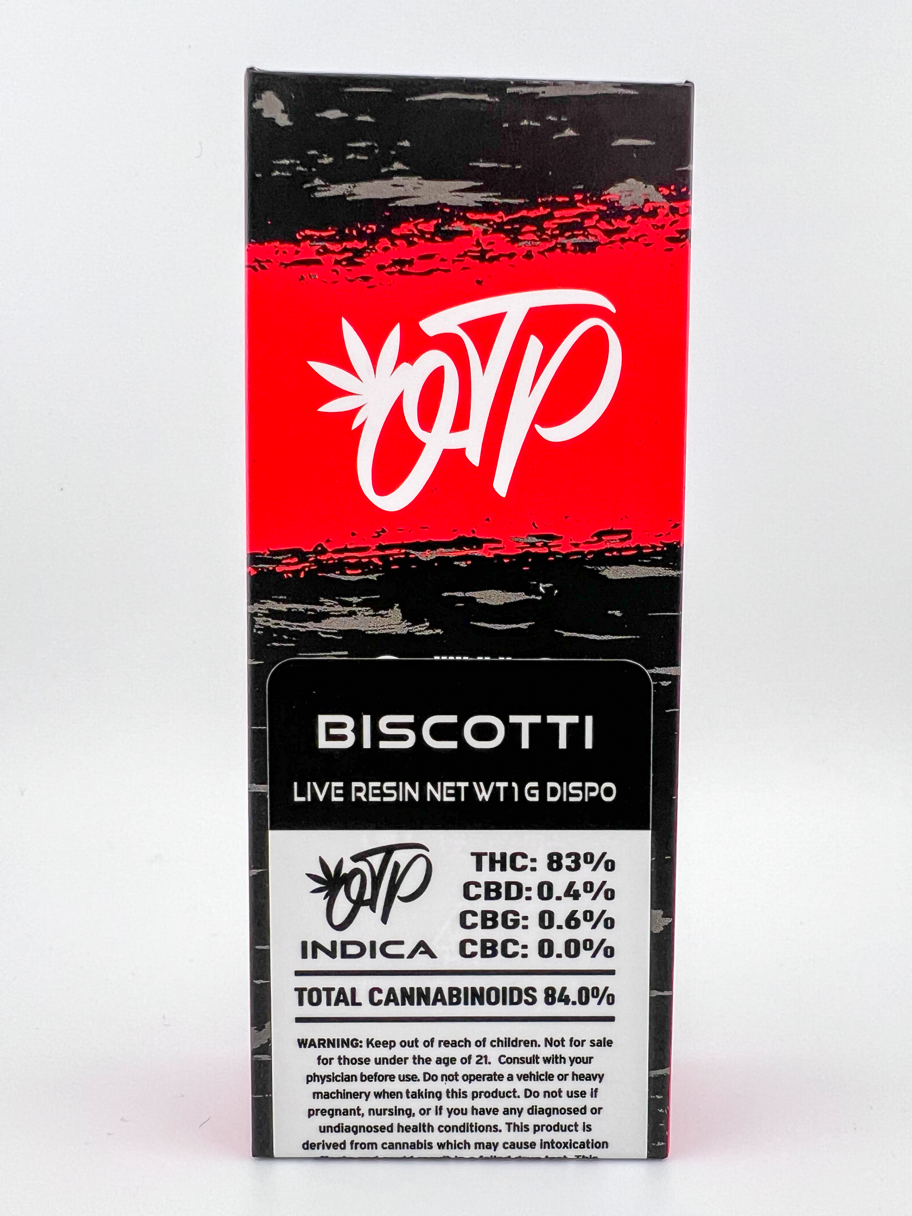 Photograph of product: Off The Path - Biscotti - Oui'd - 1g Live Resin Disposable Vape