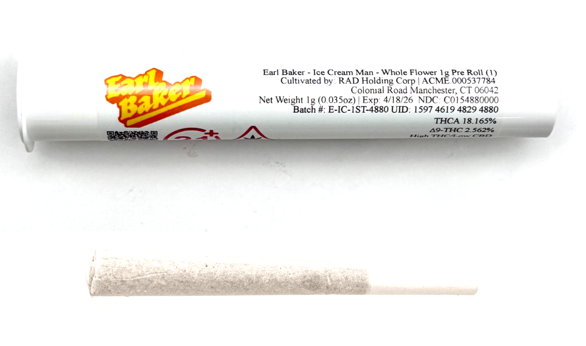Photograph of product: Ice Cream Man 1g (S) Pre Roll