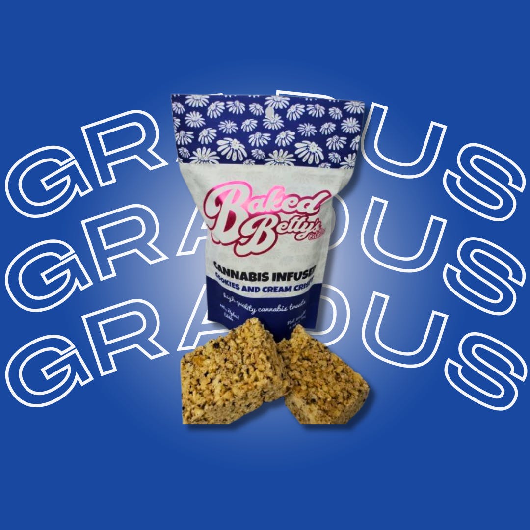 Photograph of product: Baked Betty's | Cookies n Cream Crispy