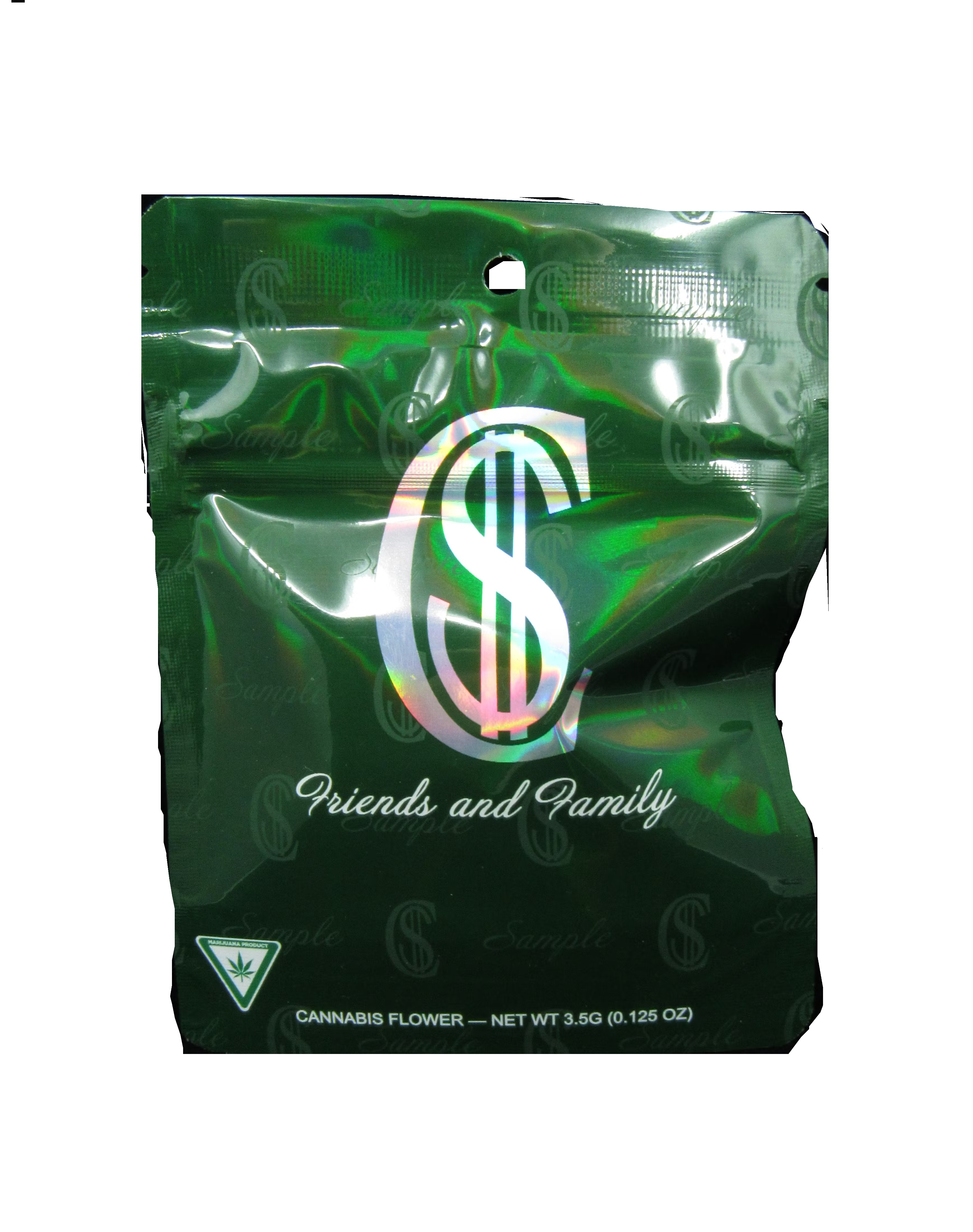 Photograph of product: Chris Smokes - Friends & Family Pre-Packed 1/8th - g