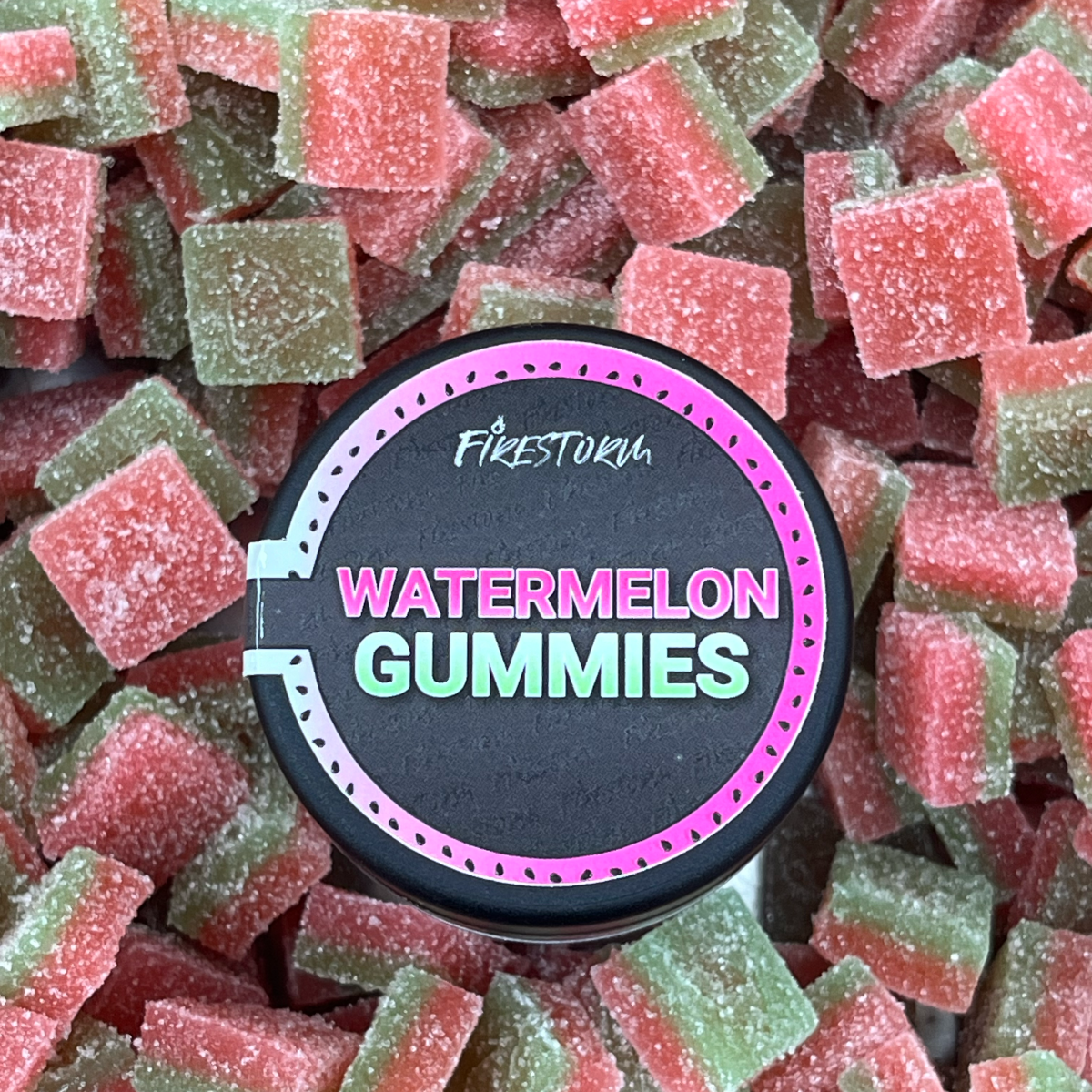Photograph of product: Firestorm // 200mg Sour Watermelon Gummies