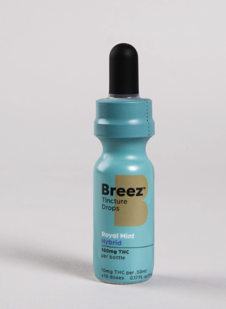 Photograph of product: BREEZ ROYAL MINT TINCTURE  (HYBRID) 100MG