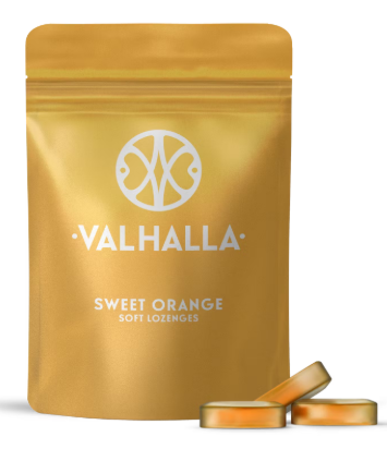 Photograph of product: VALHALLA - Sweet Orange Edibles Soft Lozenges 10pk/100mg [S]