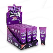 Photograph of product: Juicy Terp Infused Squeeze Cones 1 1/4 6pk (Purps)