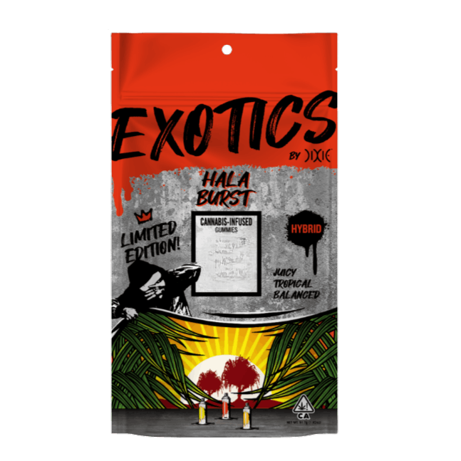 Photograph of product: 200mg | Exotic Hala Burst | Gummies