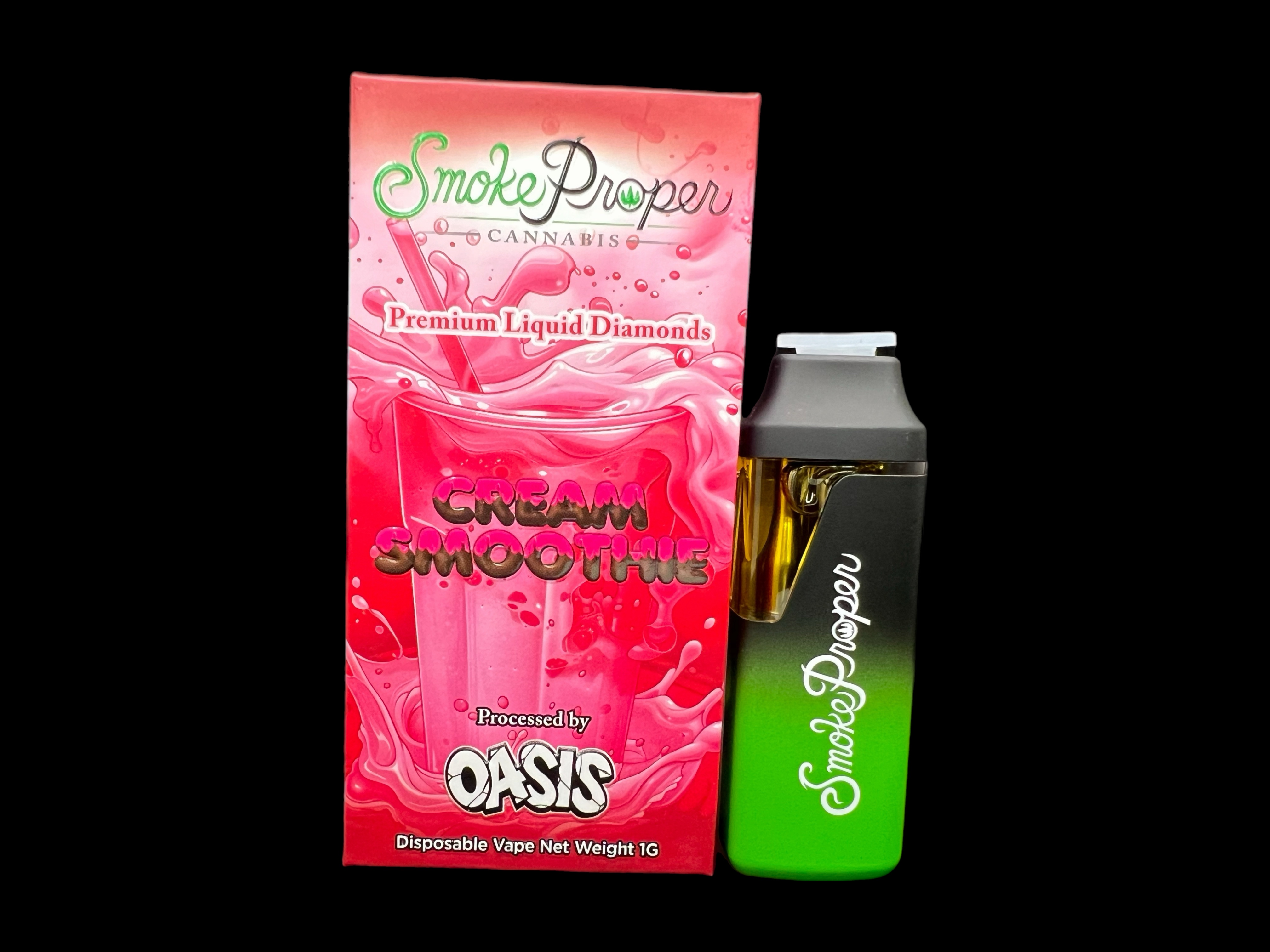 Photograph of product: Smoke Proper: Cream Smoothie liquid Diamonds Disposable