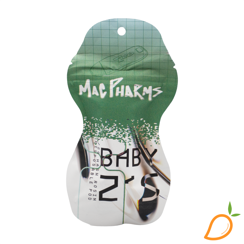 Photograph of product: .5g Baby Z's au chocolat Rosin Disposable Vape Mac Pharms