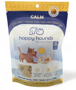Photograph of product: Happy Hounds - Calm Peanut Butter Chews - 150mg CBD
