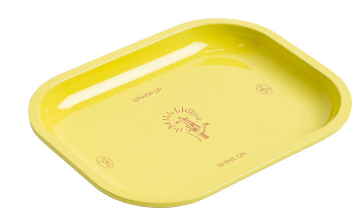 Photograph of product: Sackville Mini Rolling Tray Yellow Hand
