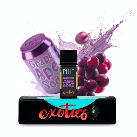 Photograph of product: Exotics: Grape Ape Soda - 