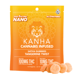 Photograph of product: Tangerine Twist Nano Gummies (100mg) - 