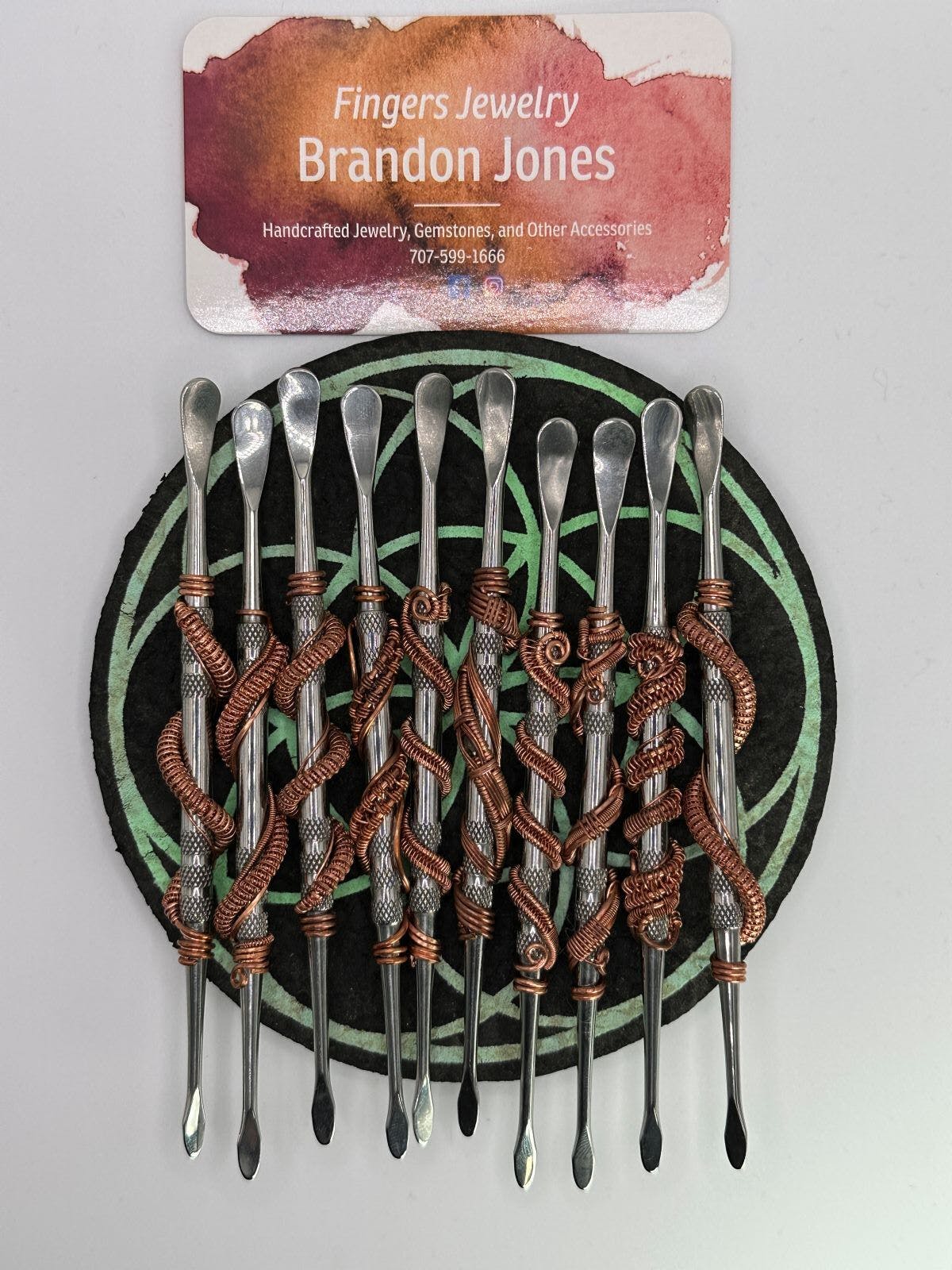 Photograph of product: Fingers Jewelry Wire Wrapped Dab Tools $25