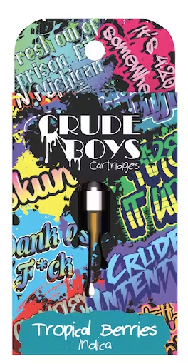 Photograph of product: Crude Boys - 1g Cart - Tropical Berries Oui'd