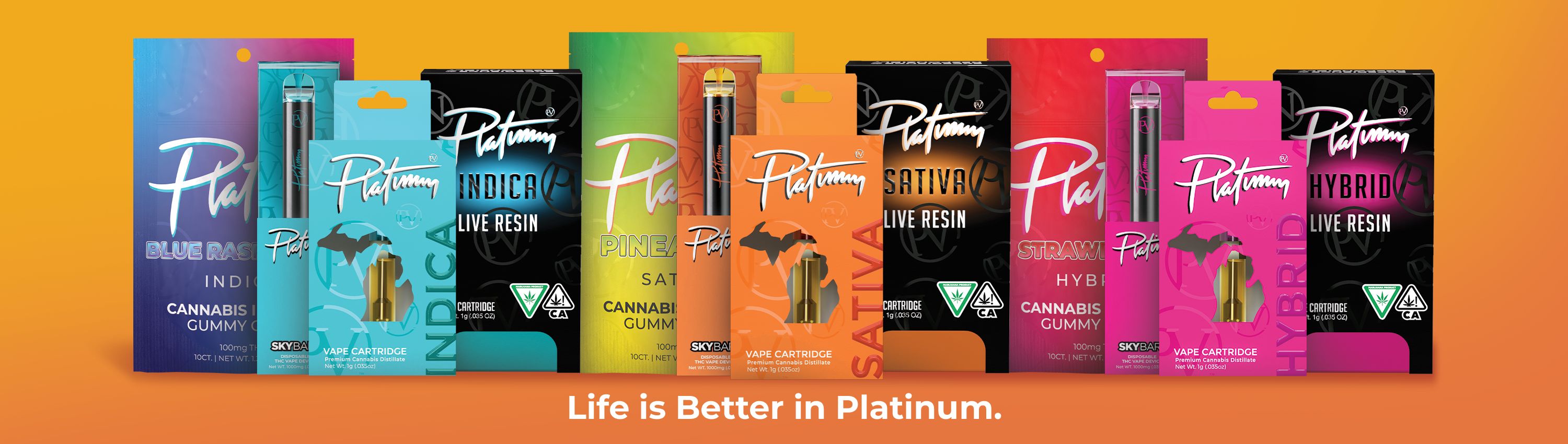 Photograph of product: Platinum Vape Trinity Cream Cart
