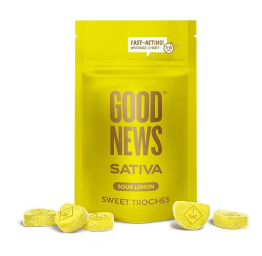 Photograph of product: Sour Lemon Troches 5mg/20pk (100mg)