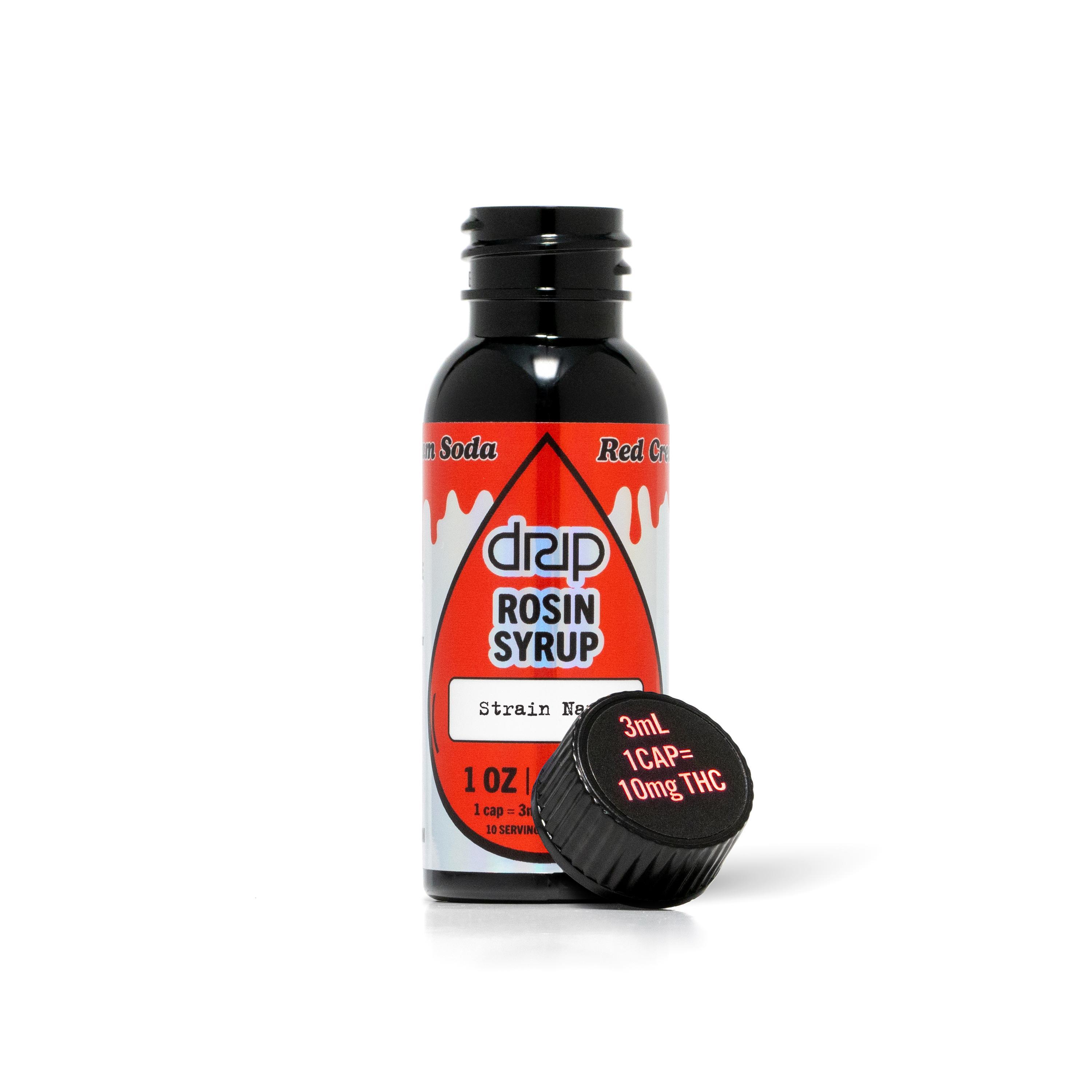 Photograph of product: (DRIP) ROSIN SYRUP (Red Cream Soda) (Glue Cake) 100mg