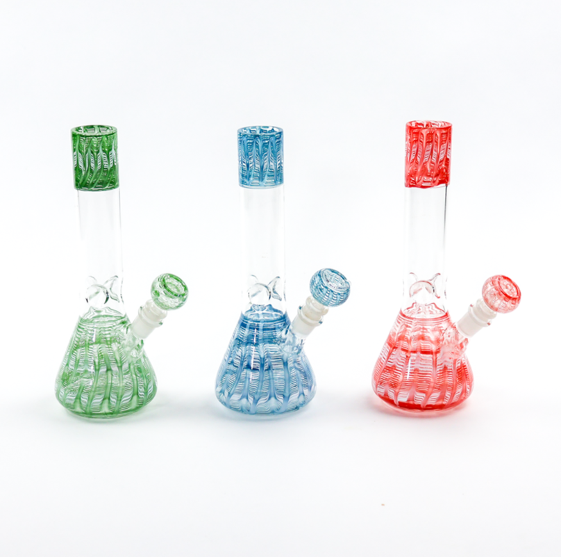 Photograph of product: 10" Wrap and Rake Beaker Bong w/ Ice Catcher