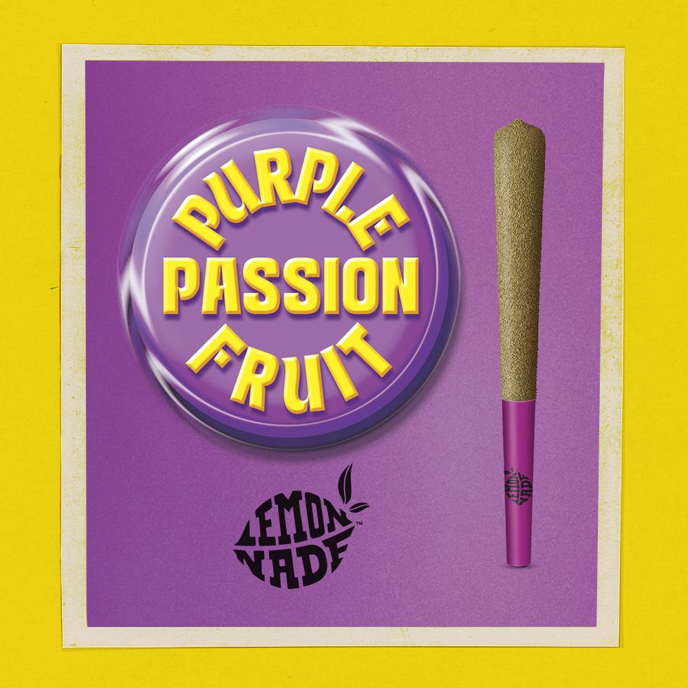 Photograph of product: LEMONNADE PURPLE PASSIONFRUIT INFUSED 1G PREROLL