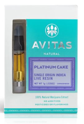 Photograph of product: Platinum Cake Live Resin Cartridge | 1g